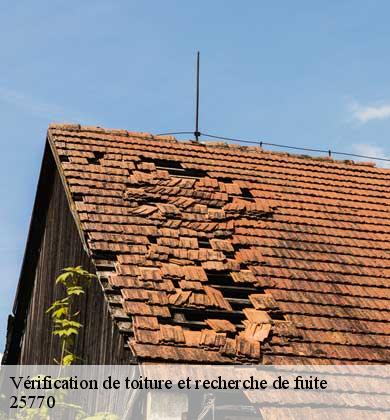 Vérification de toiture et recherche de fuite  franois-25770 Prestot Rénovation 25