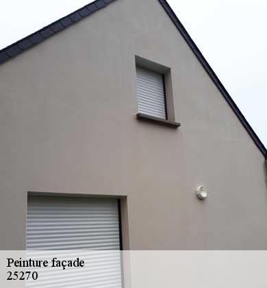 Peinture façade  arc-sous-montenot-25270 Prestot Rénovation 25